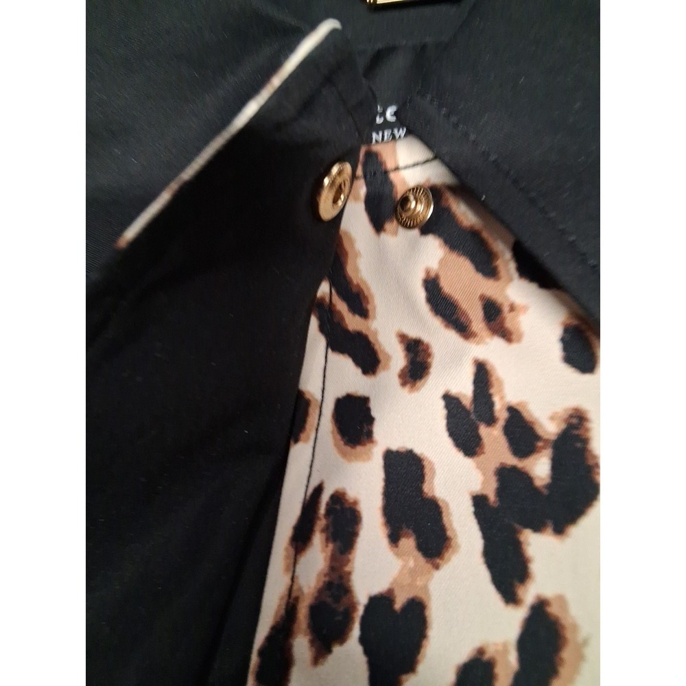 Kate Spade New York Women's Hooded Leopard Rain Trench Jacket Size Small - Picture 15 of 16